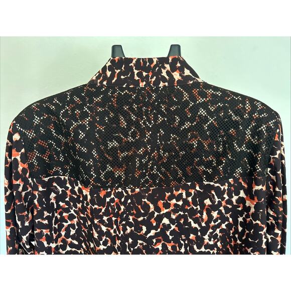 CHICO'S Zenergy Leopard Animal Print Jacket Plus Size 3 Full Zip NWT - Picture 5 of 9